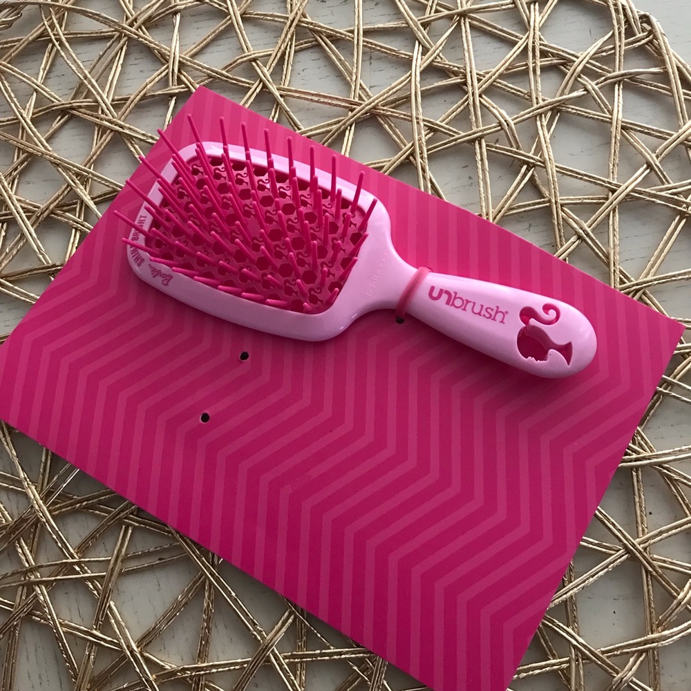 Pink Barbie Mini Unbrush Hairbrush